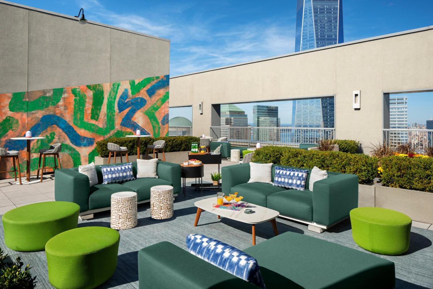 In Tribeca W Gym Lounge Roof Deck Nyc-1373 Appartement *